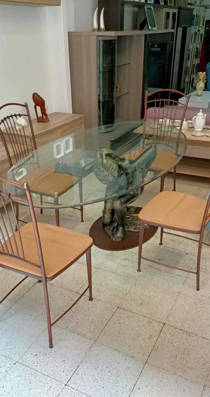 Recogida Muebles Bilbao - Rastro 2ª Oportunidad comedor en vidrio